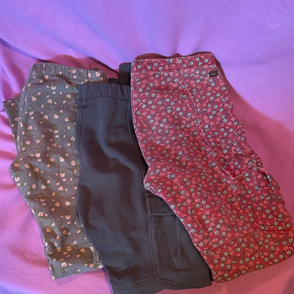 Tea Collection Kids Leggings Set - Floral and Solid